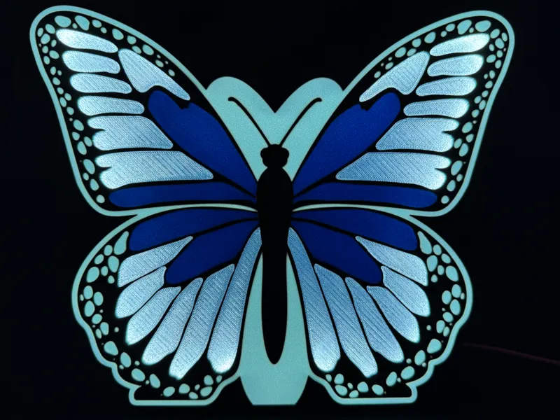 Butterfly lightbox -multicolor, fully customizable