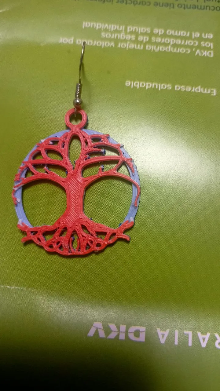 Pendientes Árbol de la Vida 2025 view 2