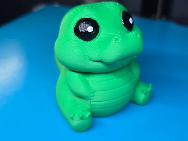 Cute sitting crocodile