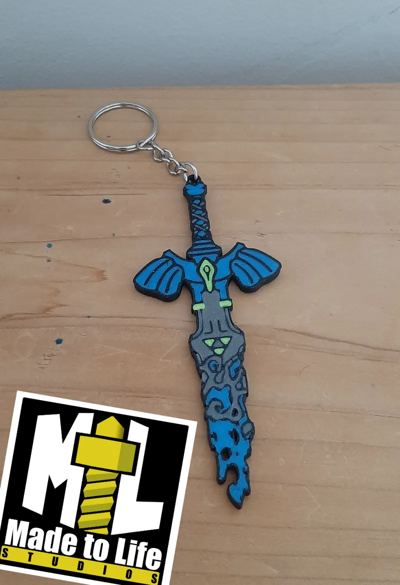 DECAYED MASTER SWORD KEYCHAIN