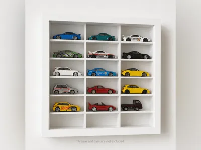 Hotwheels /1:64 die-cast display for IKEA Sannahed