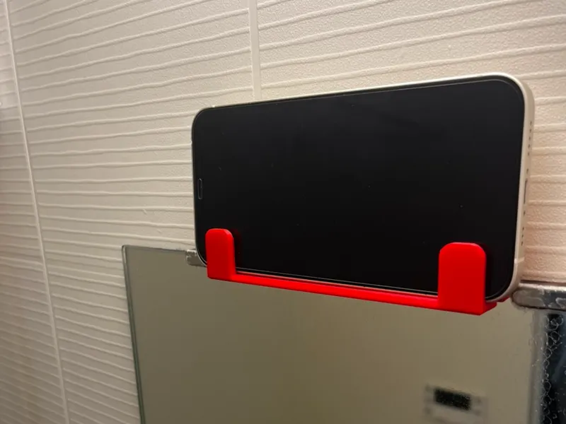 Bathroom mobile phone stand 