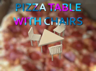 Pizza Table with Chairs