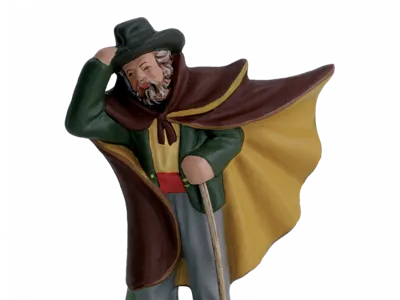 Provençal Nativity Figurine: Mistral Shepherd
