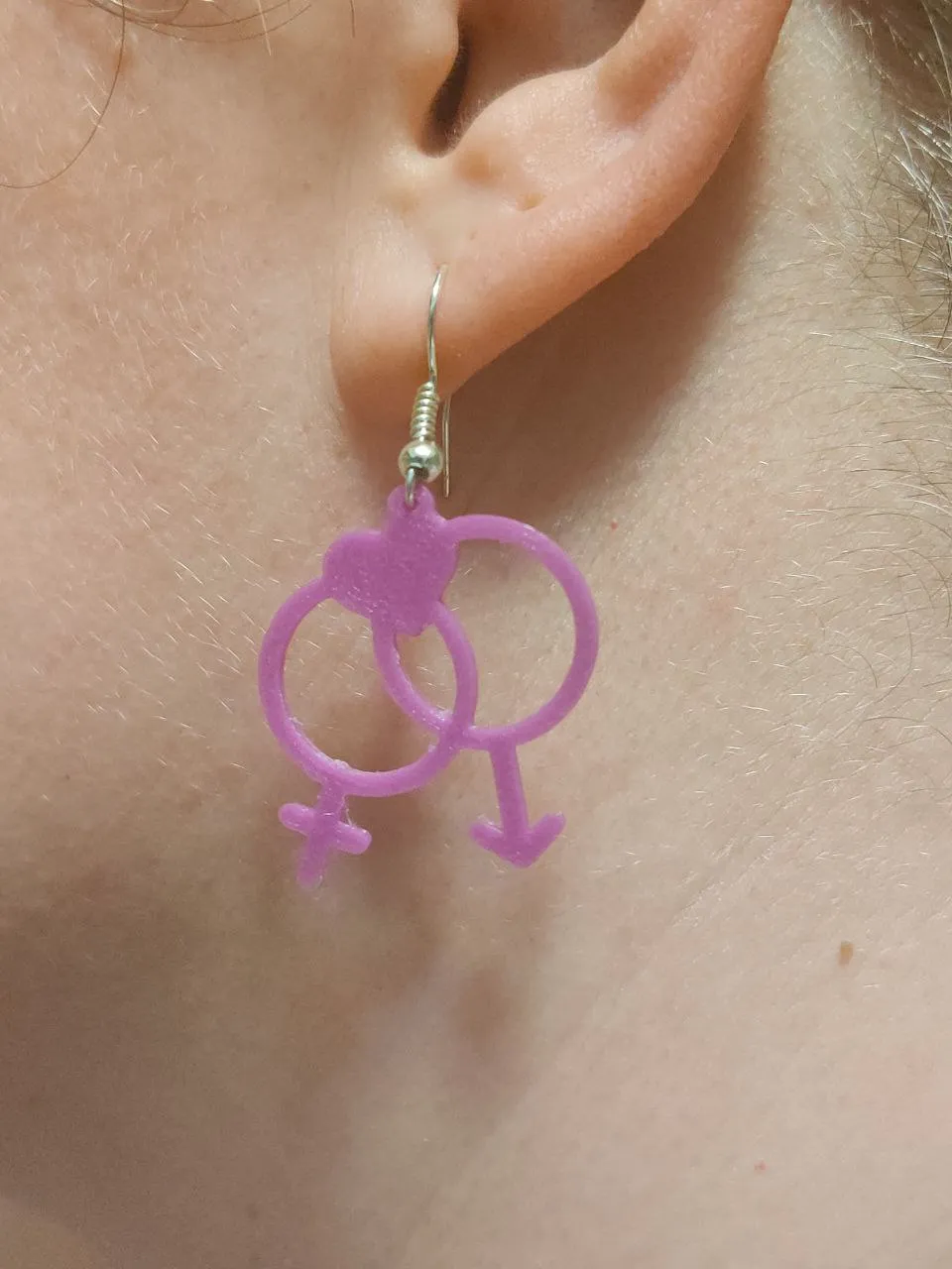 Gender Fluid Love Earrings - Valentine's Day view 3