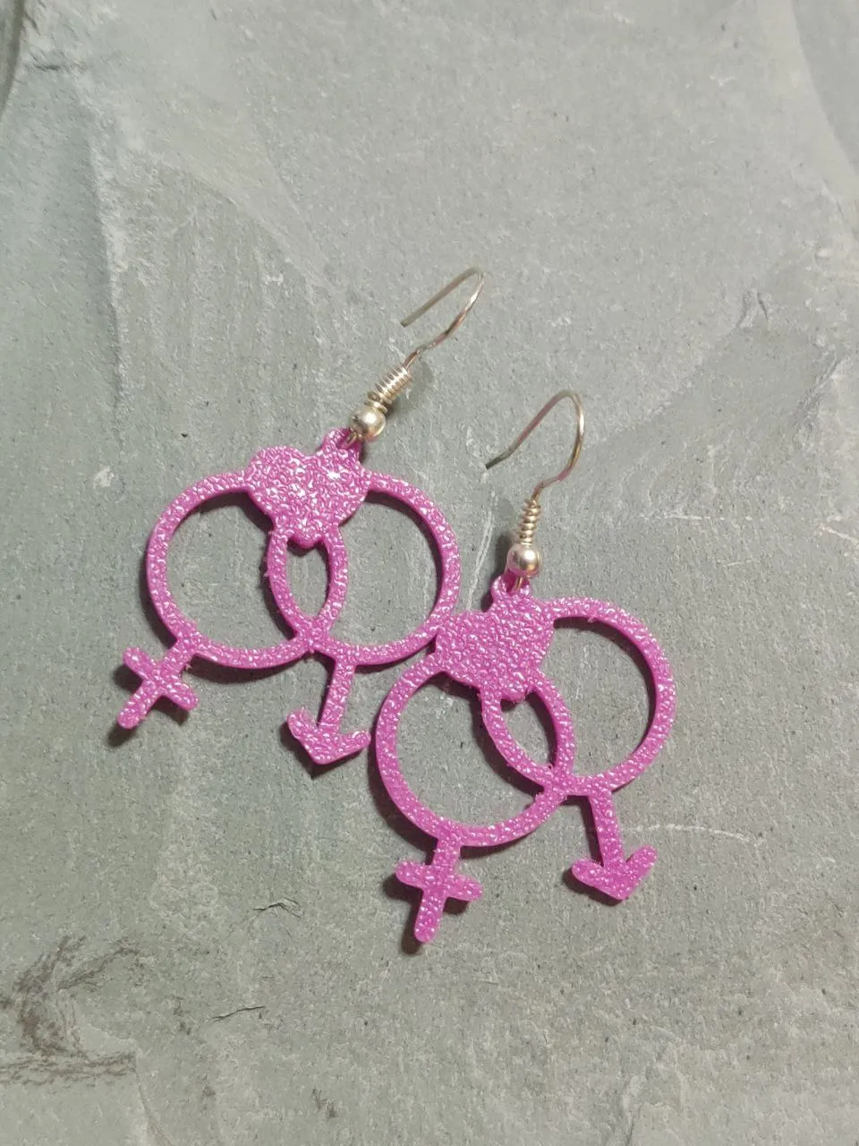 Gender Fluid Love Earrings - Valentine's Day view 2