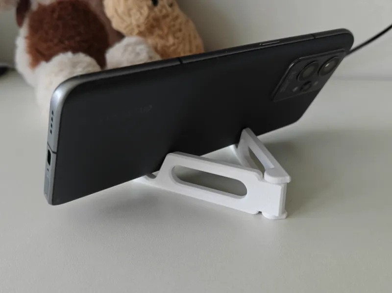 Foldable Phone Stand with Anti-Slip Angled Slots