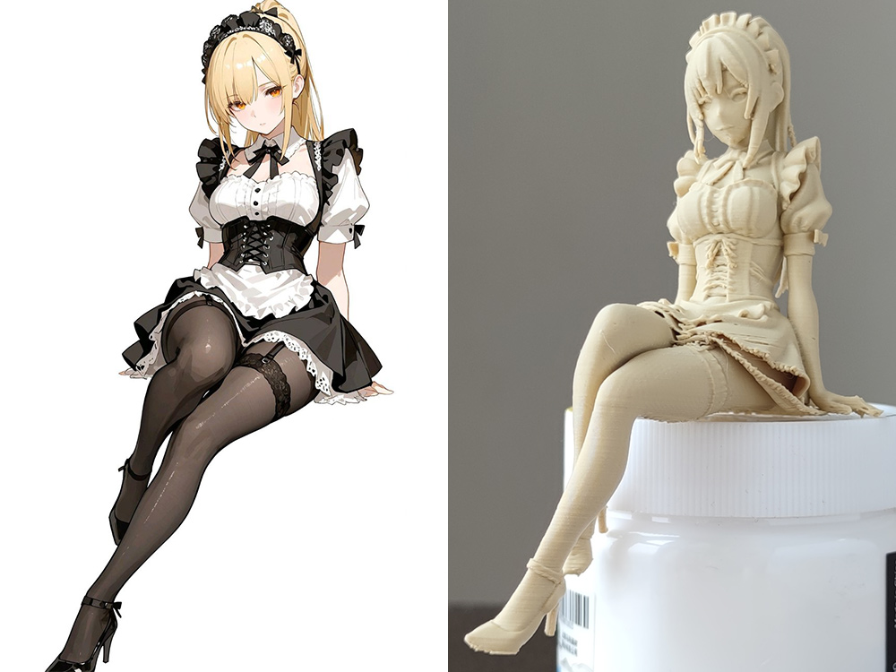 Miniatura 1 do modelo 3D 动漫女孩 手办