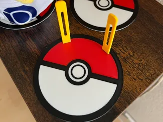 Pikachu plush display stand