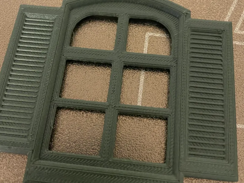 Window with shutters