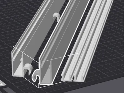 Detolf clip on cable channel