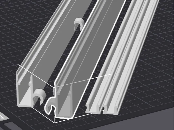 Detolf clip on cable channel