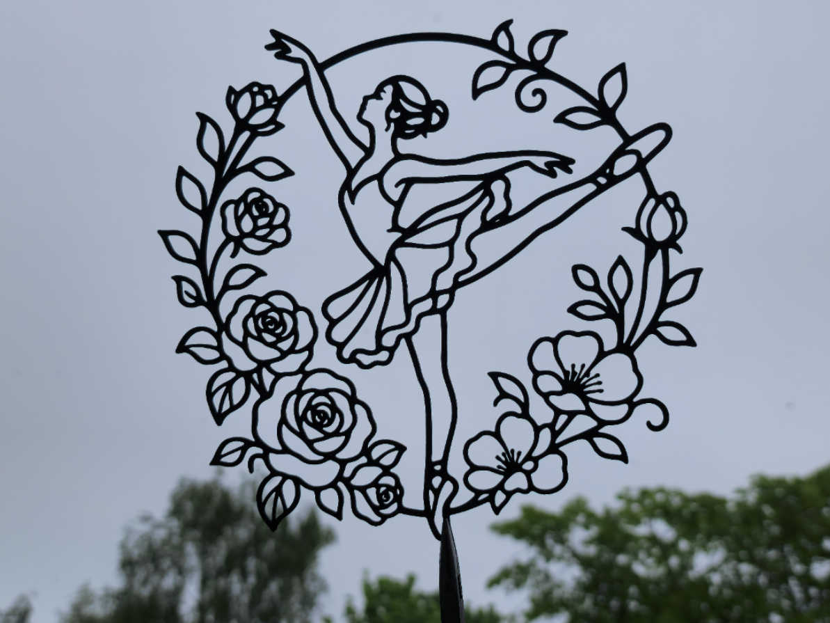 Ballerina Floral 2D Wall Art