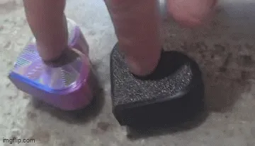 Clicker fidget en forme de cœur