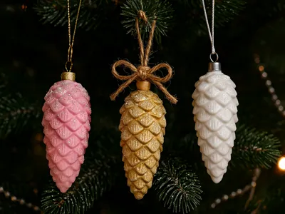 Christmas Tree Ornament Pinecone