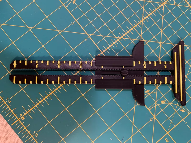 Inch and Metric Sewing Edge Ruler with Lock