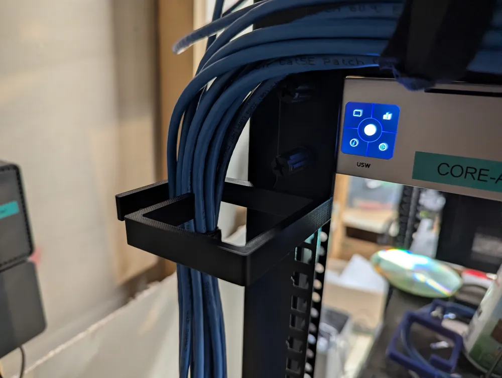 1U Rackmount Cable Management Hook - Free 3D Print Model - MakerWorld