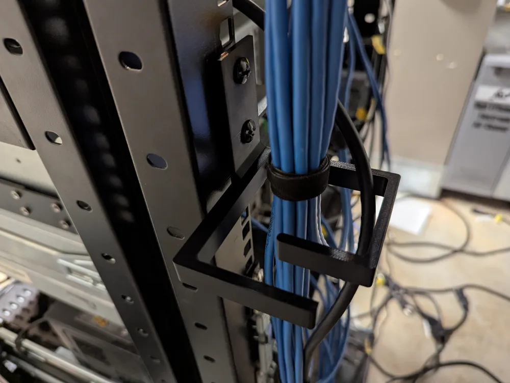 1U Rackmount Cable Management Hook - Free 3D Print Model - MakerWorld