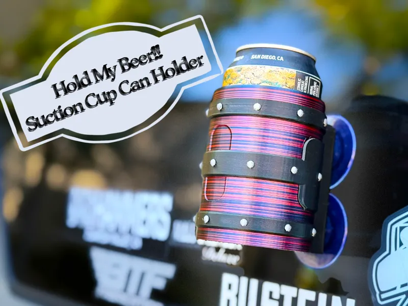 Hold My Beer! Suction cup Beer / Soda Can holder