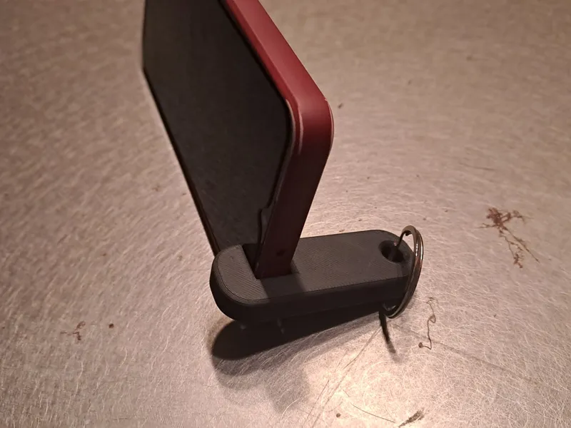 Porte-clés avec support pour téléphone portable