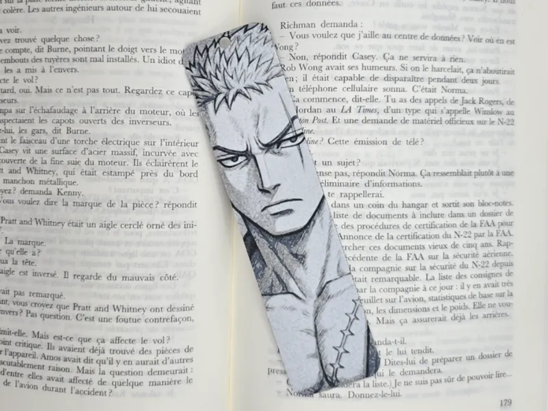 Bookmark Portait Roronoa zorro One piece