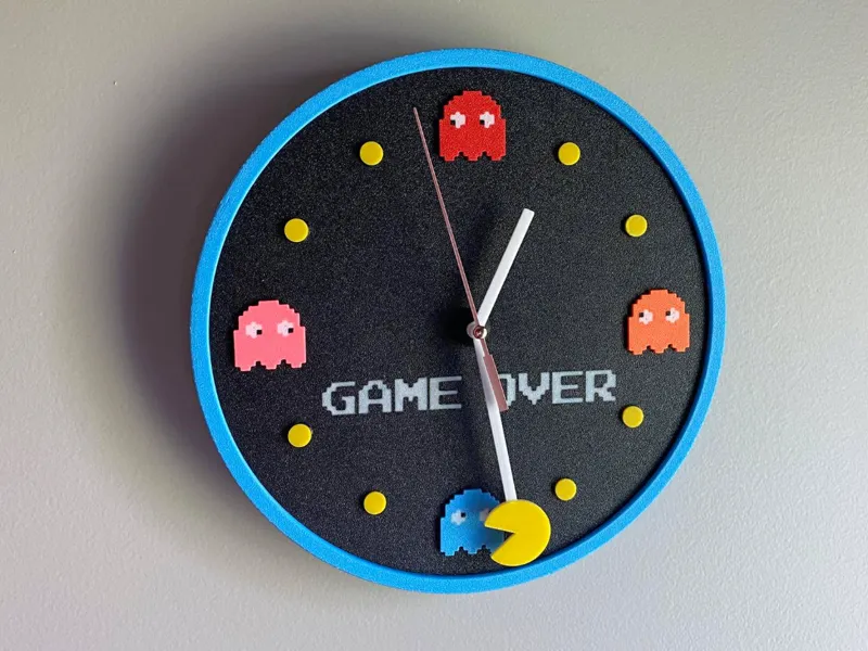 Retro Gaming "Game Over" Wall Clock (AMS Required)