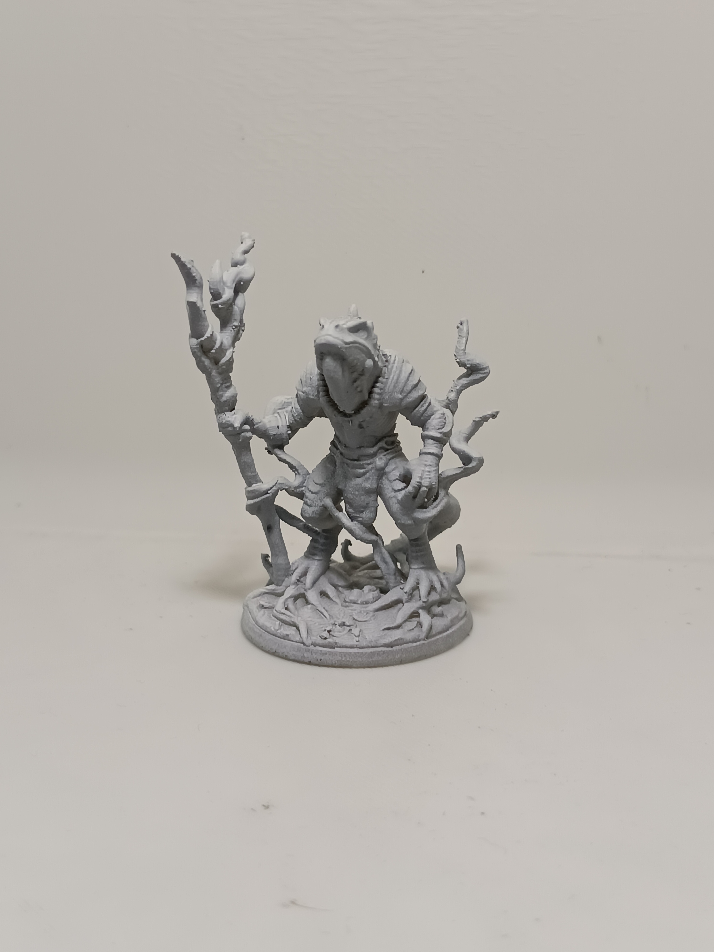 Miniatura 2 do modelo 3D supportless lizardmen: swamp oracle