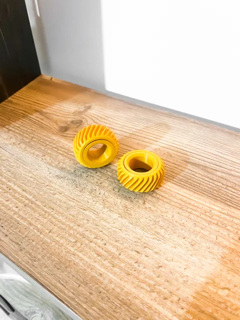Gear Fidget Spinner Ring – Fast Print in Place view 2