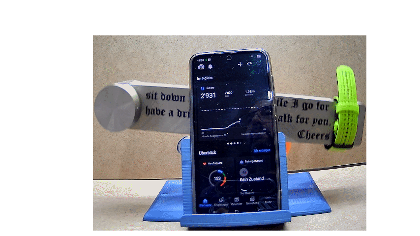 Barwalker – Schritt‑Simulator für Smartwatches