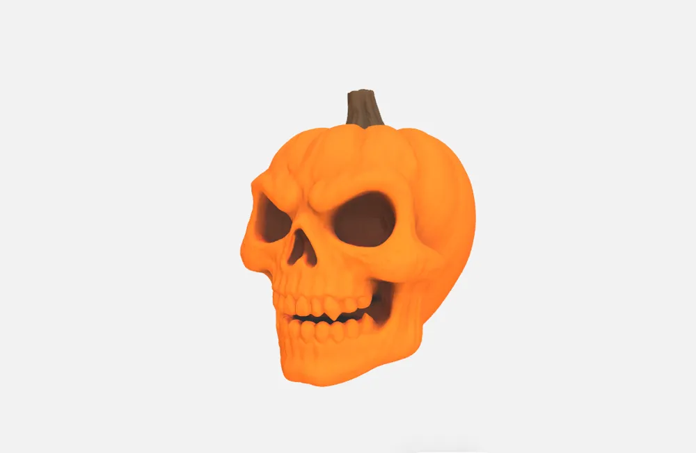 Halloween Skull - Free 3D Print Model - MakerWorld