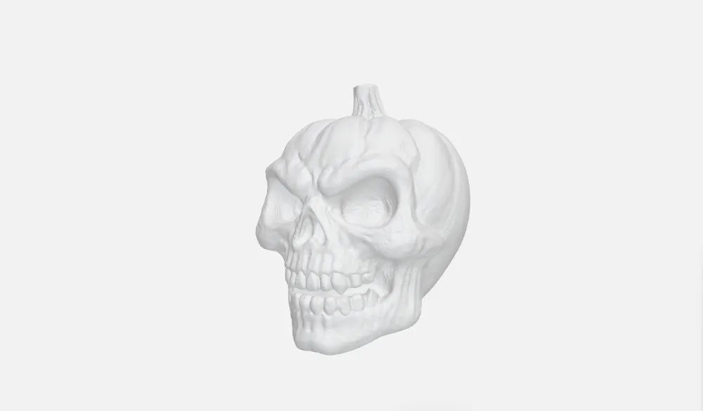 Halloween Skull - Free 3D Print Model - MakerWorld
