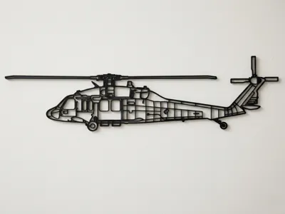 Sikorsky UH-60 Black Hawk Wall Art