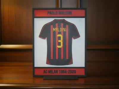 Paolo Maldini - Ac Milan - Football Jersey Display