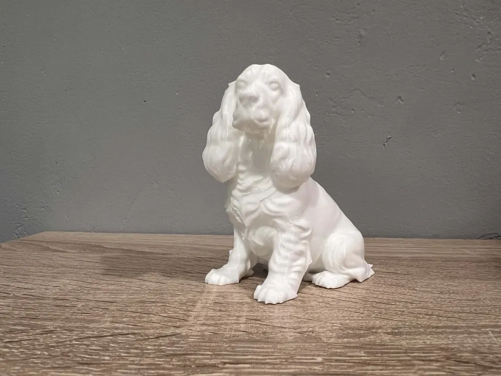 Sitting English Cocker Spaniel - Animal - Dog - Free 3D Print Model ...