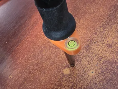soldering iron level instead of a press