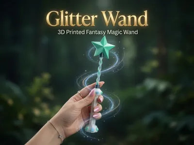 Glitter Wand - Star Top