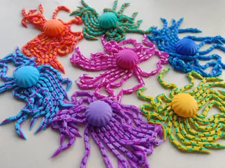 Articulated Jellyfish Fidget 16 Flexible Tentacles