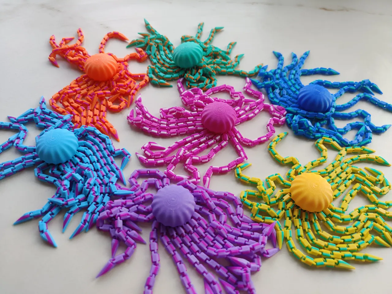 Articulated Jellyfish Fidget 16 Flexible Tentacles view 2