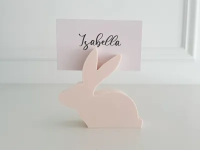 Easter Bunny Name Place Card Holder