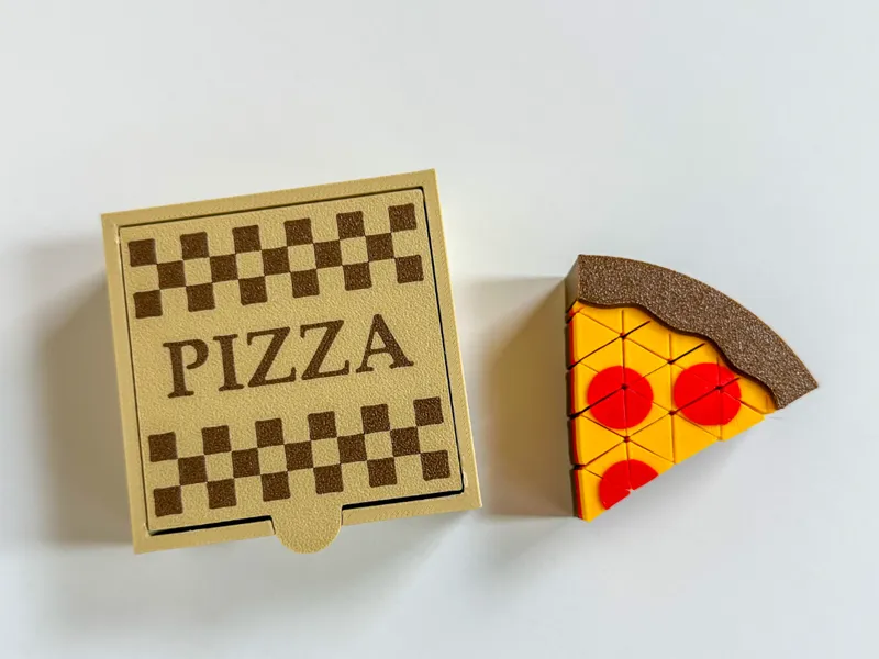 Pizza Boxes for Mini Pixel Pizza Fidgets
