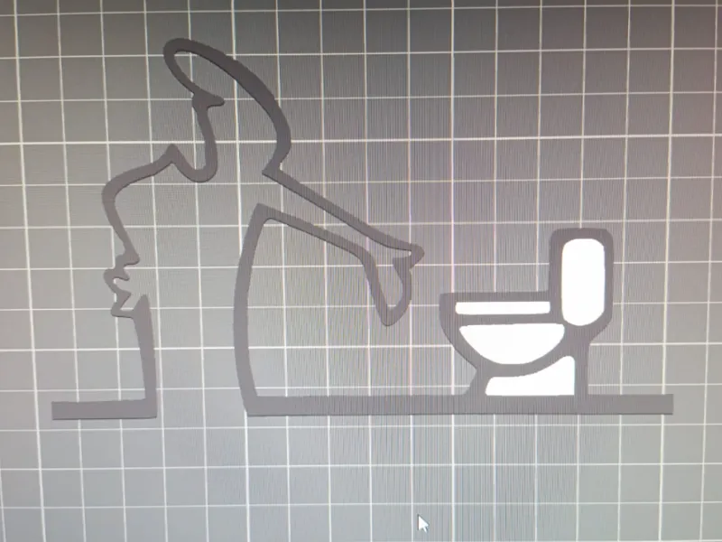 Toilettentür Schild