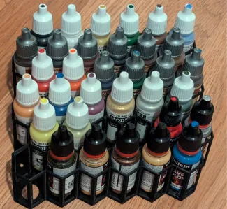 mini paint organizer rack w/ min material usage
