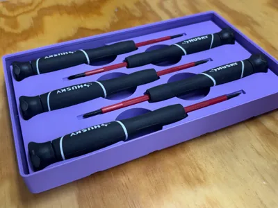 Gridfinity Husky Precision Screwdriver Bin