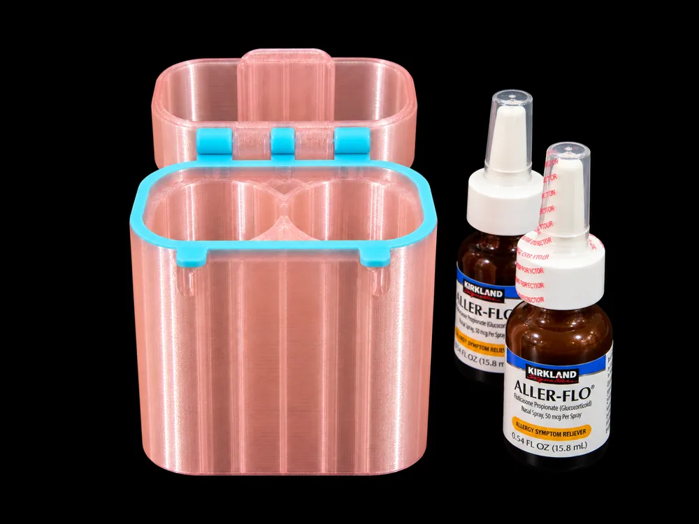 Generic Nasal & Allergy Spray Bottle Holder - Free 3D Print Model ...