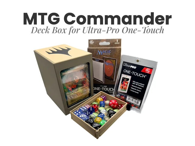 MTG Commander deck box for One-Touch top loaders