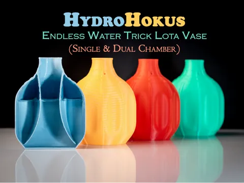 Jarrón decorativo: HydroHokus – Endless Water Trick Lota Vase — referencia de MakerWorld