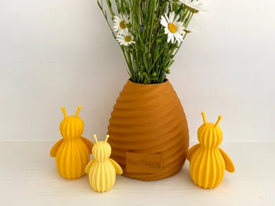 "Bee Happy" Hive Vase 