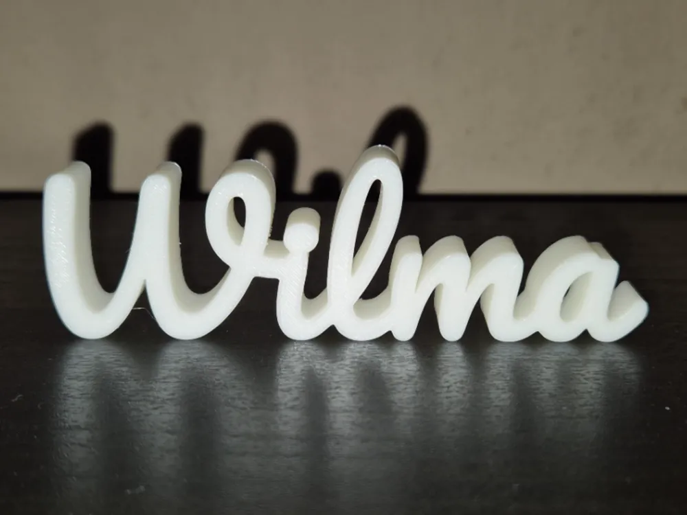 Wilma Name Sign Display Decor by GabTMakerWorld: Download Free 3D Models
