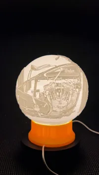 Lampe lithophanie moto Indian 101 Scout — photo 4
