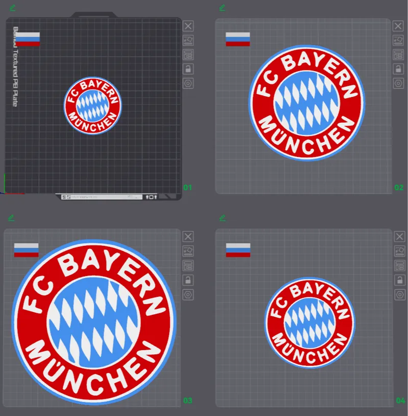 FC Bayern Logo / Schild / Tafel